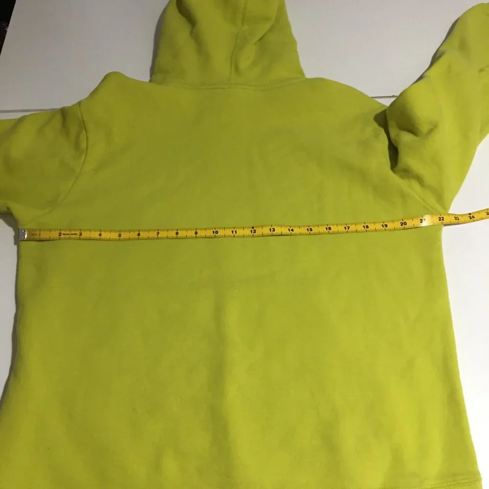 The North Face Hoodie Sweatshirt Mens Medium Green Logo Graphic